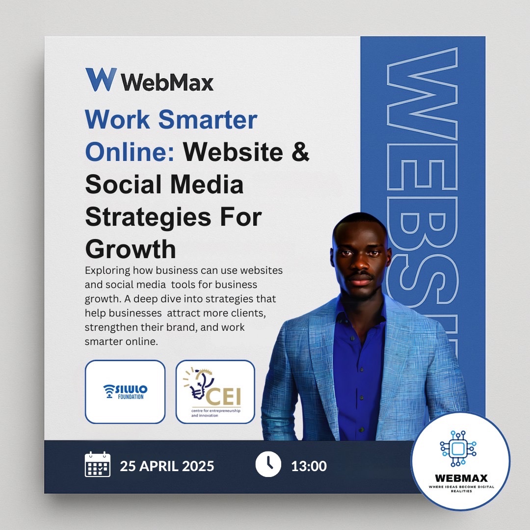 SolutionWe81133's tweet image. More exciting news catch our Marketing Specialist, Tshidivhano, at UWC this Friday!

Connect with us: info@webmaxsolutions.com 

See you there! 

#WebMaxSolutions #DigitalMarketing