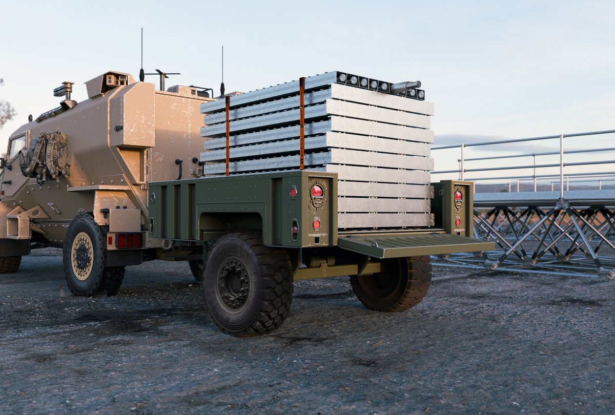 EasiBridge's tweet image. Delighted with this recognition as we take EasiBridge to the next level
100' vehicle bridges transportable in light-trailers
#Easibridge #GetOverIt
@thinkdefence @nicholadrummond @UKArmyLogistics @Proud_Sappers @agbdrilling @Havoc_Six @militaryhistori @UKDefJournal @Commando_Ops