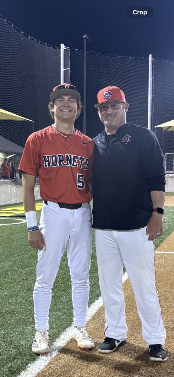 Only one senior this year on senior night, but one of the greatest teammates I have ever had a chance to coach. Good Luck Logan moving forward, I know you will do great things. #Hornets⚾️ #Family