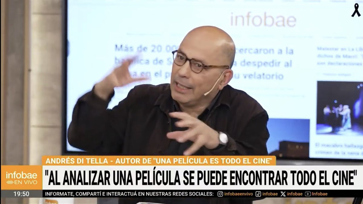 “Al analizar una película se puede encontrar todo el cine”
Andrés Di Tella en <a href="/infobae/">infobae</a> <a href="/infobaecultura/">Infobae Cultura</a> 

UNA PELICULA ES TODO EL CINE
Andrés Di Tella (comp)
Ensayos de Lucrecia Martel, Mariano Llinás, Albertina Carri, Pedro Costa, Radu Jude y otros

youtu.be/qG6dJh4Gaco