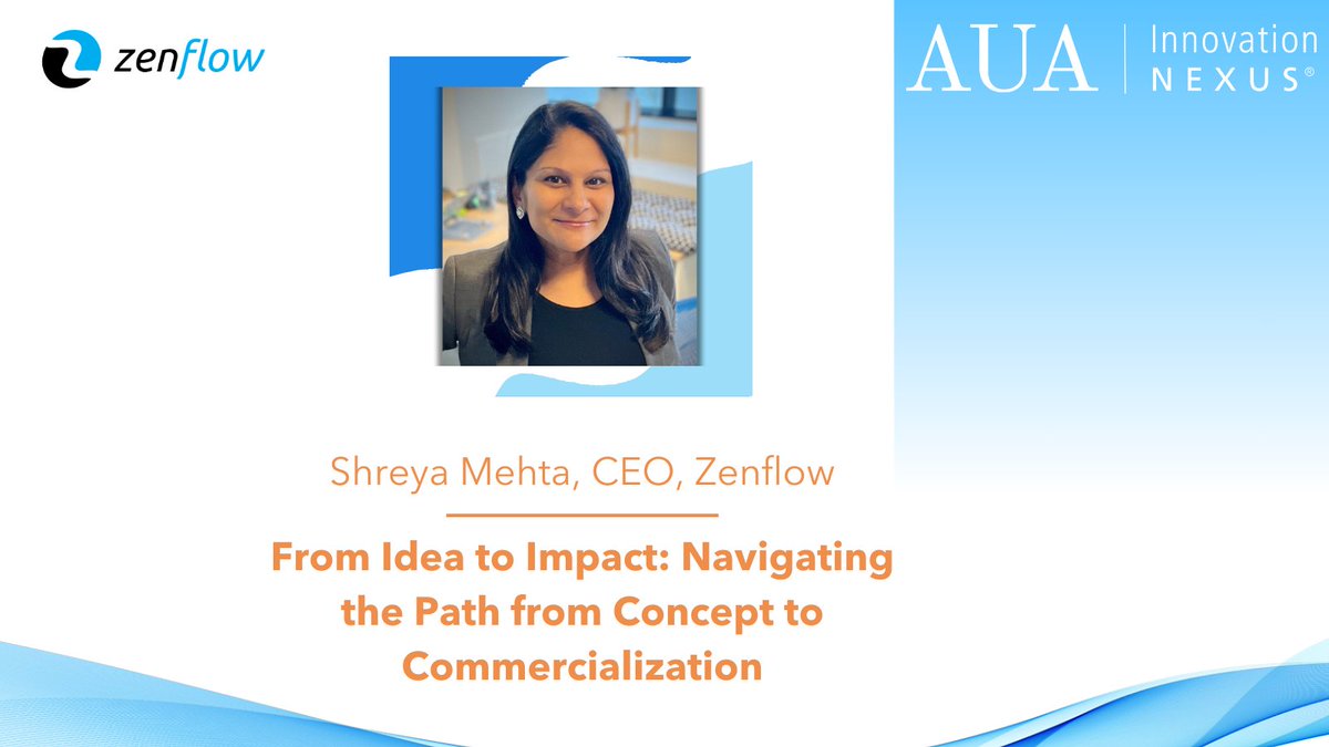 Zenflow CEO <a href="/smehta36/">Shreya</a> is sharing her deep experience in R&amp;D, regulatory, and commercialization at tomorrow’s Innovation Nexus Conference. Join us!

Apr 25 | 8:00 AM - 6:30 PM PT
The Venetian Las Vegas

Learn more: linkedin.com/events/2025inn…

#Urology #BPH #AUAInnovationNexus #AUA25