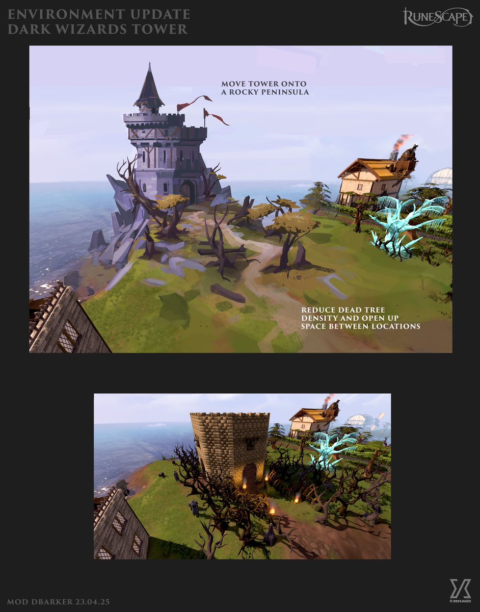 Mod Alex (@jagexalex) on Twitter photo Time to start Gamejam project #2, reworking the Dark Wizard’s Tower. <a href="/JagexDBarker/">David Barker</a> has done this awesome paintover for me to work from, what do you all think? Time to start Gamejam project #2, reworking the Dark Wizard’s Tower. <a href="/JagexDBarker/">David Barker</a> has done this awesome paintover for me to work from, what do you all think?
