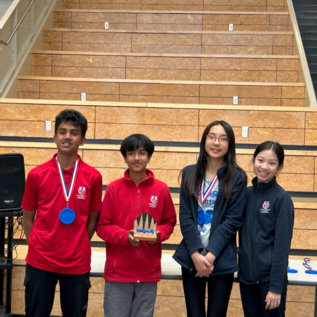 FSAPrivate's tweet image. Twitter/X version:

🏆 FSA’s JV Math Team dominated the North Fulton Tournament with a commanding 1st place win—148.5 points ahead of the next team! Competing against older students, our middle schoolers proved: The limit does not exist. 💙📐 #FSAMath #JVChamps #Mathletes