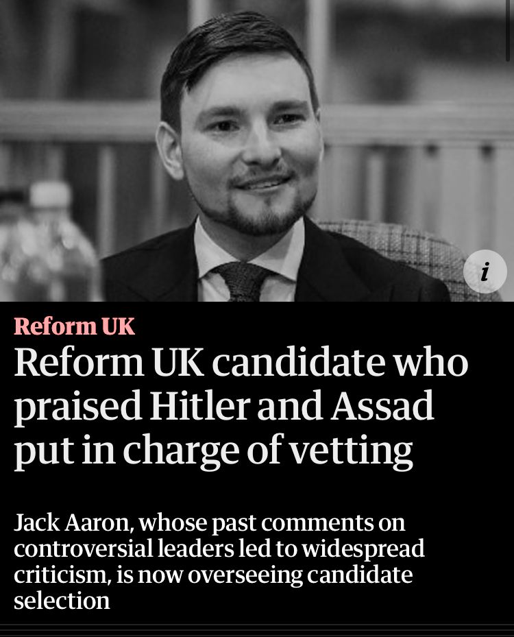 Before you decide (you fool) to vote Reform <a href="/reformparty_uk/">Reform UK</a> in the Local Elections, a reminder of how Reform Candidaters get to be Reform Candidates ..