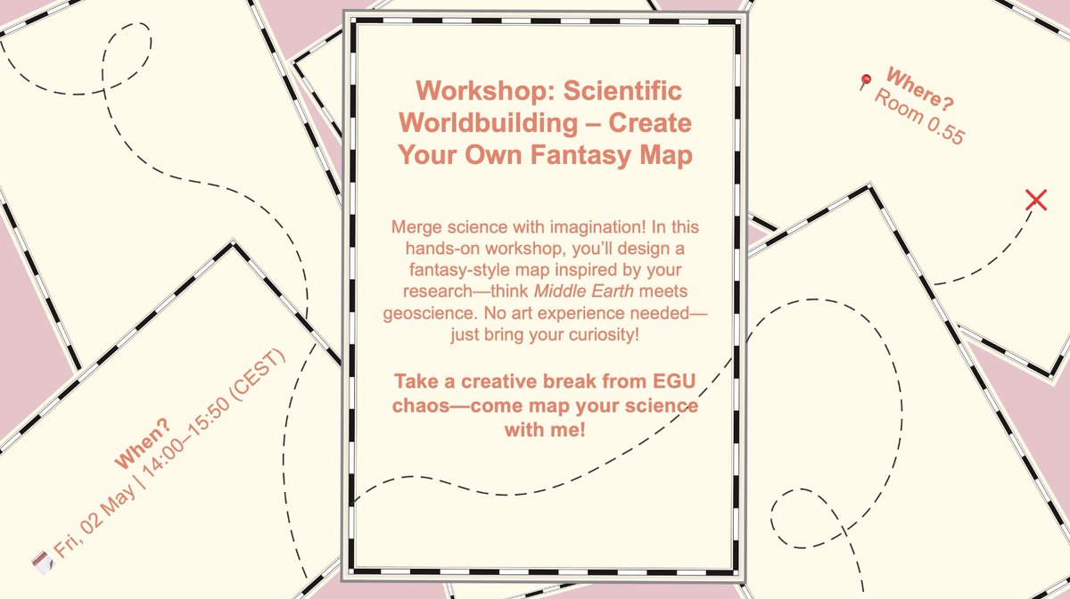 Annabelle Foster (@geology_talk) on Twitter photo A week tomorrow you can attend my science-art workshop at  #EGU25!  It’ll be the perfect way to wind down after a busy week, plus you can go home with hand-drawn art to decorate your offices! 
🌍🌎🌏 
#sciart #EGUart A week tomorrow you can attend my science-art workshop at  #EGU25!  It’ll be the perfect way to wind down after a busy week, plus you can go home with hand-drawn art to decorate your offices! 
🌍🌎🌏 
#sciart #EGUart