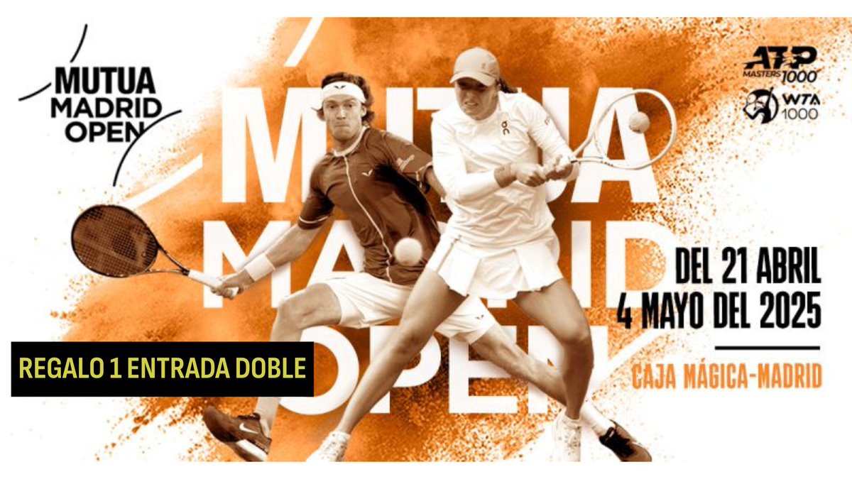 partidazocope's tweet image. 🚨¡REGALAZO! 🚨

🎾 Regalamos una entrada doble para las jornadas decisivas del @MutuaMadridOpen
 
🧐 Para participar:

📲 Sigue a @partidazocope

💥 Haz RT
☺️ Menciona a la persona a la llevarías contigo

🍀 ¡Suerte!