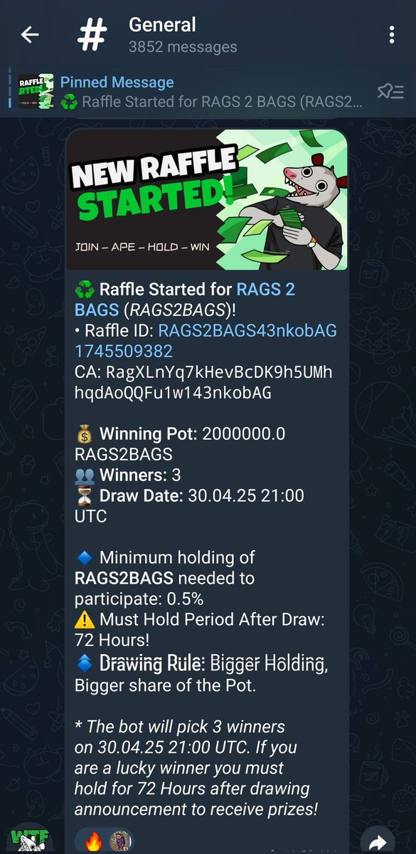 MEV_PRO's tweet photo. @SolGemsFinder @squidmeme_offcl I don't have any gems, just rags converting to bags.
Hold 0.5%, get entered in for 2mil.
Rags2Bags
Custom CA
Rag-----------bAG
RagXLnYq7kHevBcDK9h5UMhhqdAoQQFu1w143nkobAG https://t.co/rszbO7gnaa