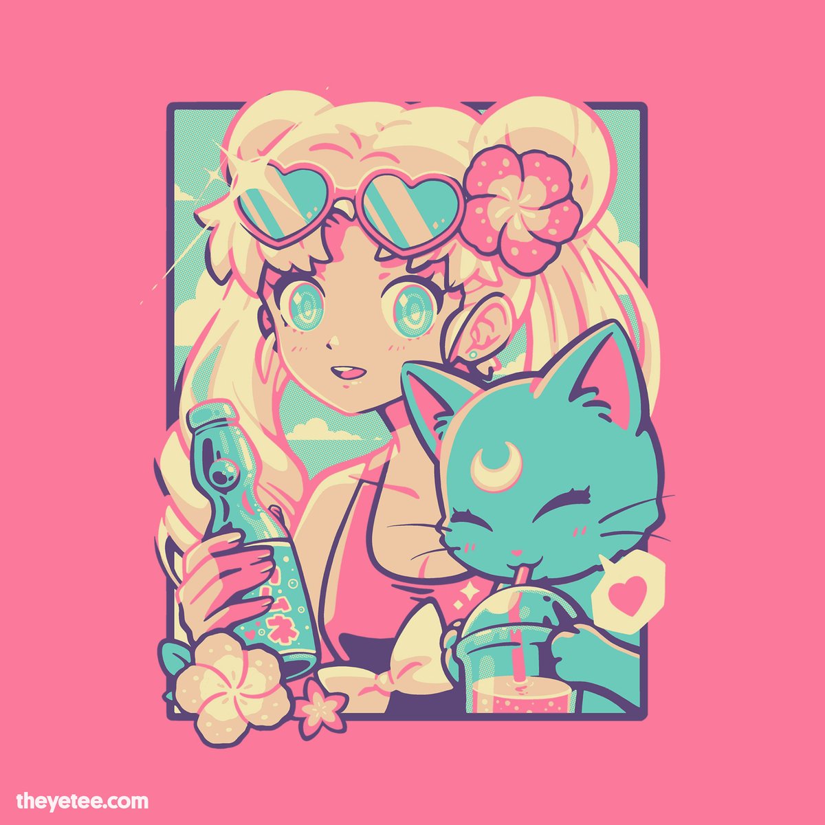 月野うさぎ 「Every hero deserves a vacation! Designed」|The Yetee 🌈のイラスト