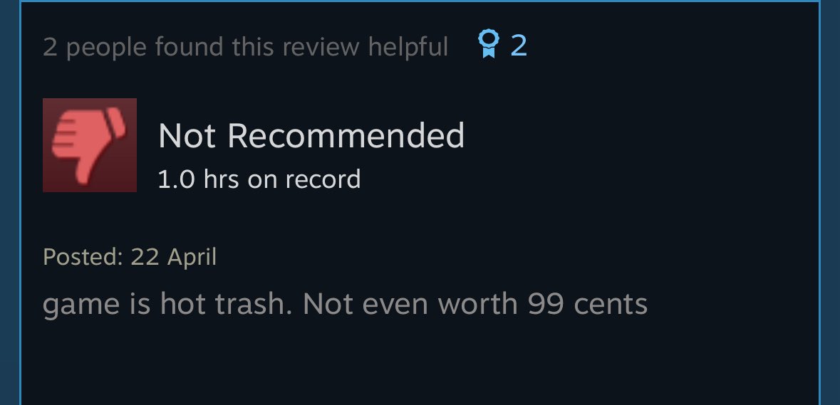 #ShowcaseThursday #HorrorGames #indiedev 

My fav review….

But if you do play Mirror Mirror do leave a review I read all of them.

store.steampowered.com/app/3541480/MI…