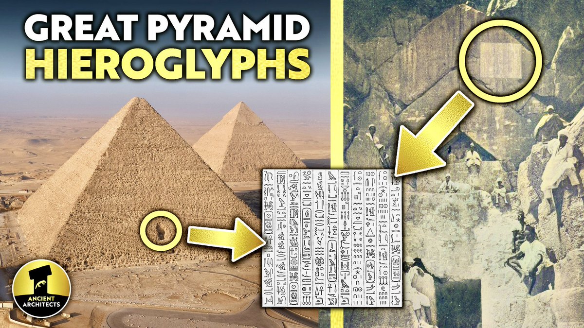 **NEW VIDEO** Hieroglyphs at the Great Pyramid Entrance: What Do They Say? Watch now and please subscribe: youtu.be/3x935n-wSpI
