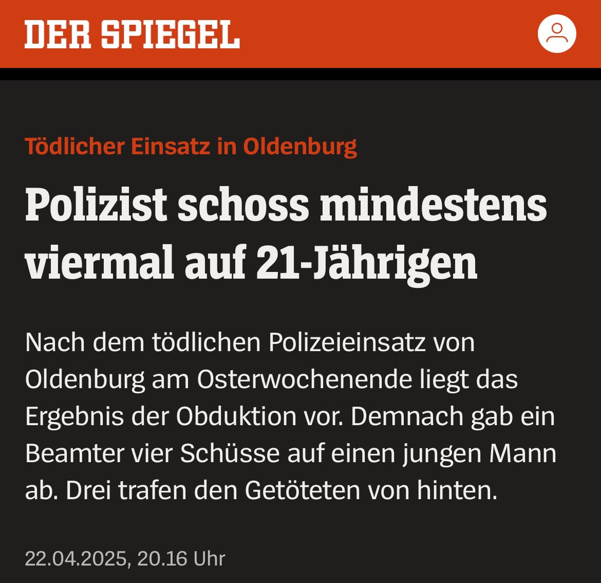 Alle Kraft der Welt für Lorenz’ Angehörige! Wo sind nun all die selbsternannten Sicherheitsexperten aus Politik &amp; drumherum, wenn eine PoC auf offener Straße erschossen wird? Von <a href="/M_Ostermann/">Manuel Ostermann</a> bis <a href="/_FriedrichMerz/">Friedrich Merz</a>, eure Doppelstandards bei Menschen sind entlarvend und beschämend.