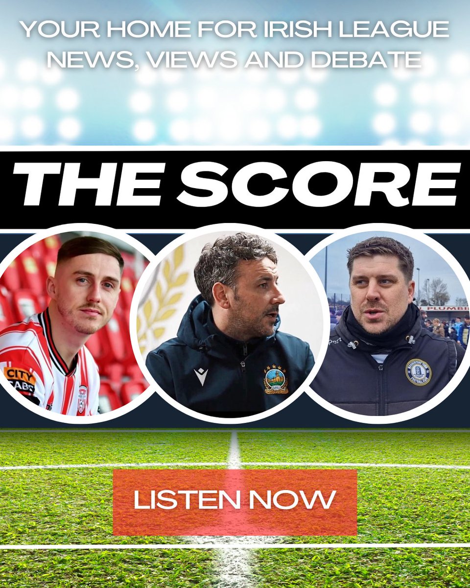 The Score (@thescoreni) on Twitter photo ๐จOUT NOW ๐จ
On this week's episode <a href="/MClarkeShow/">Michael Clarke</a> is joined by:
๐ด <a href="/derrycityfc/">Derry City FC</a> ace Gavin Whyte
๐ต <a href="/OfficialBlues/">Linfield FC</a> legend Michael Gault
๐ต <a href="/thepointfc/">Warrenpoint Town FC</a> boss Gary Boyle
Listen here ๐ง:
open.spotify.com/episode/1EKu2Jโฆ ๐จOUT NOW ๐จ
On this week's episode <a href="/MClarkeShow/">Michael Clarke</a> is joined by:
๐ด <a href="/derrycityfc/">Derry City FC</a> ace Gavin Whyte
๐ต <a href="/OfficialBlues/">Linfield FC</a> legend Michael Gault
๐ต <a href="/thepointfc/">Warrenpoint Town FC</a> boss Gary Boyle
Listen here ๐ง:
open.spotify.com/episode/1EKu2Jโฆ