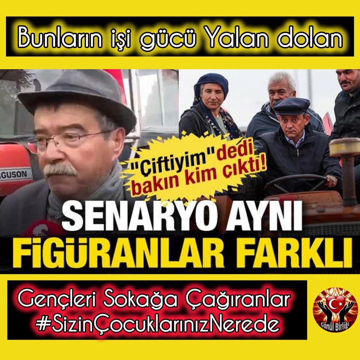 Dünyanın içerisinden geçtiği kritik dönemde ana muhalefet partisi eliyle Türkiye tekrar tartışmaların, eski kavgaların içine çekilmek isteniyor.

Gençleri Sokağa Çağıranlar 
#SizinÇocuklarınızNerede