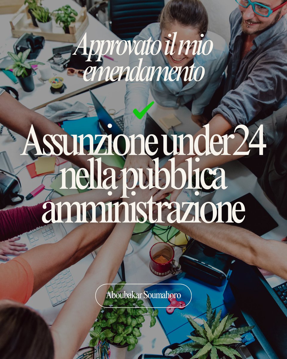 aboubakar_soum's tweet photo. La Commissione Lavoro Camera dei #deputati ha approvato questi 2 miei emendamenti:
1) Assunzione degli studenti #under24 nella pubblica amministrazione, con contratto #formazione e #lavoro.
2) La stabilizzazione dei precari negli enti pubblici di ricerca.
Vittoria lavoratori! https://t.co/vaLJngJCb5