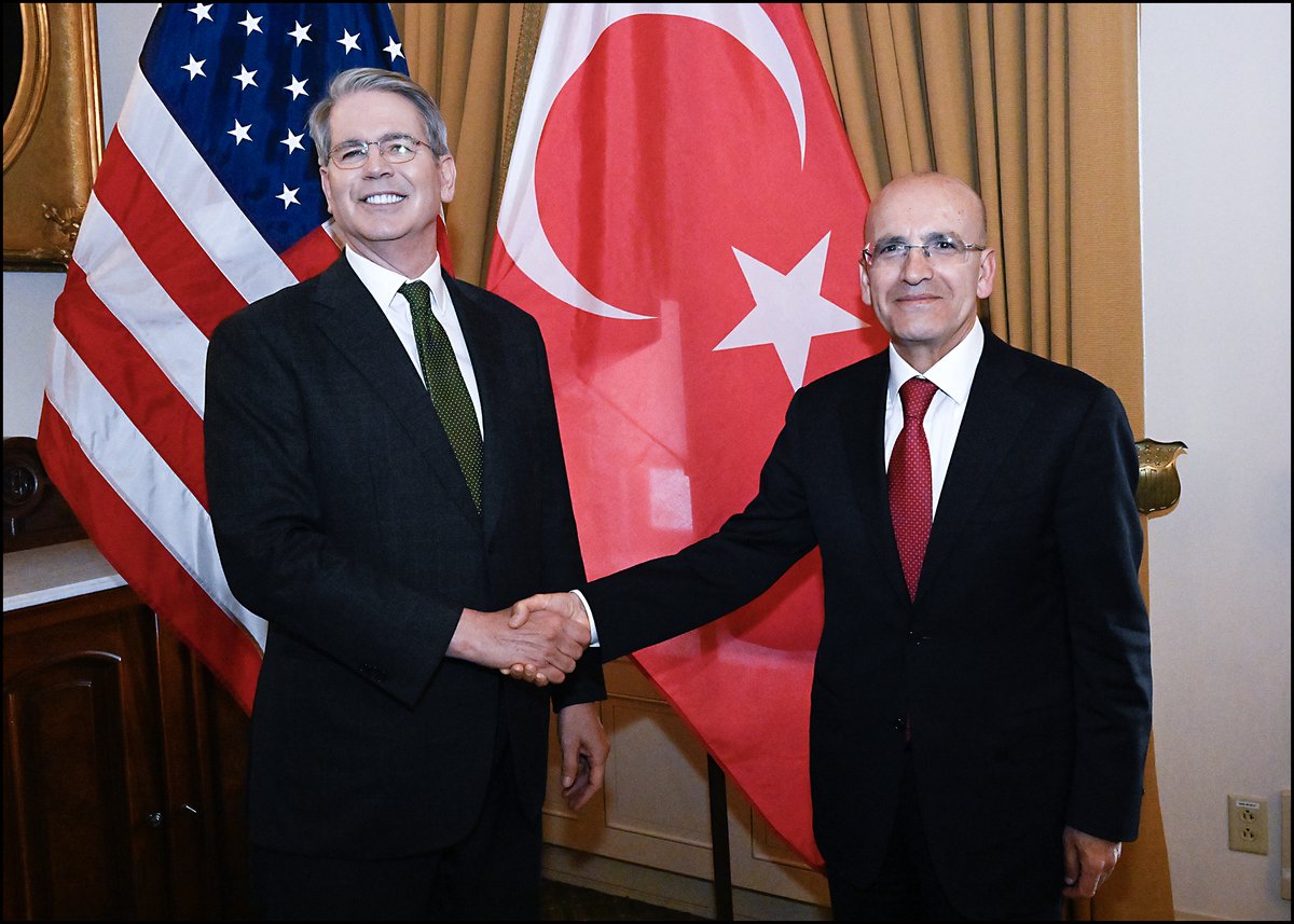 Glad to hold broad and deep conversations with Minister <a href="/memetsimsek/">Mehmet Simsek</a> on how the United States and Türkiye can increase economic engagement, along with working together to further <a href="/POTUS/">President Donald J. Trump</a>’ priorities in the Middle East, as well as in the context of Ukraine and Russia.

I also