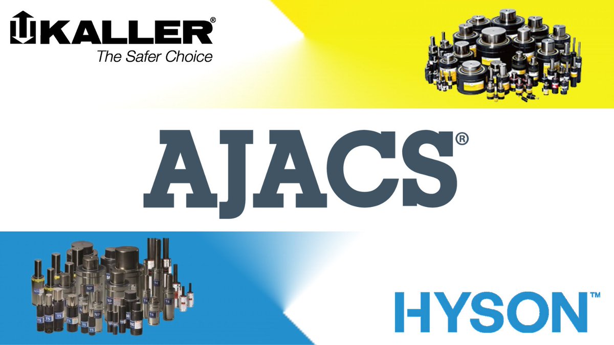 AjacsDieSales's tweet image. One distributor ... two GREAT #partners! Ajacs is proud to be your source for both Hyson and Kaller.  💪

Hyson: ow.ly/T0FI50VHjWo
Kaller: ow.ly/AZ4T50VHjWm

800.968.6868 | sales@ajacs.com

#CreateandGrow #GasSprings #Innovation #MadefortheChallenge #TheSaferChoice