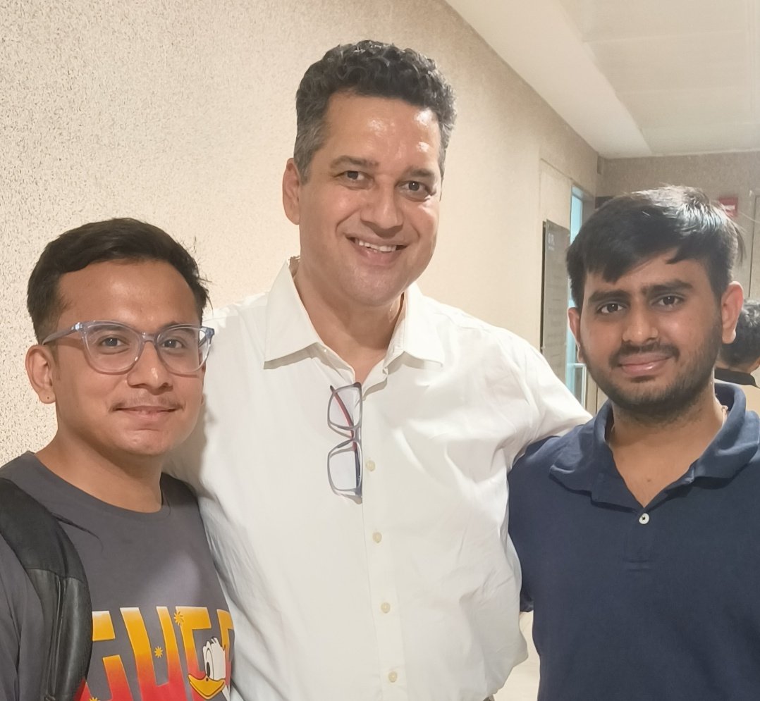 VarunK0410's tweet image. Got Opportunity to attend Startup Demo Day at @GvflLimited partnered with @eChaiVentures
, had amazing networking with Anupam Joshi, phenomenal experience of 30 years and currently directing Head G-SEF at @thenudge_in !
Hey twitter friends, let&apos;s connect and grow together 😀