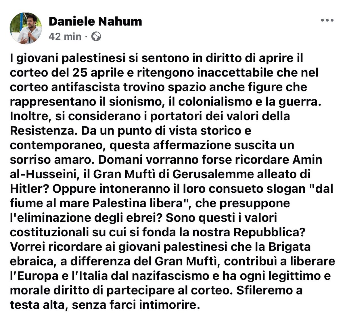 Non prendiamo lezioni. #25Aprile2025