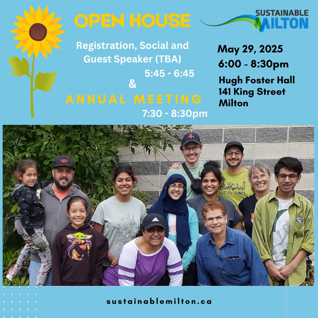 SustainMilton's tweet image. Come on May 29 and find out what Sustainable Milton is all about!  #environmentfirst #solutionfocused #sustainablemilton