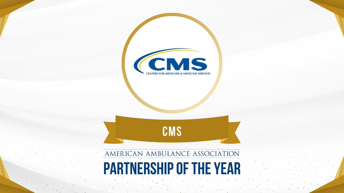 American Ambulance Association (@amerambassoc) on Twitter photo Congratulations, <a href="/CMSGov/">CMSGov</a>! CMS is honored as 2025 American Ambulance Association Partner of the Year in recognition of its efforts to gain insights from data that will bolster #EMS sustainability and patient access to care. #AAAAwards <a href="/DrOz/">Dr. Mehmet Oz</a> <a href="/RobertKennedyJr/">Robert F. Kennedy Jr</a> <a href="/SecKennedy/">Secretary Kennedy</a> <a href="/HHSGov/">HHS.gov</a> Congratulations, <a href="/CMSGov/">CMSGov</a>! CMS is honored as 2025 American Ambulance Association Partner of the Year in recognition of its efforts to gain insights from data that will bolster #EMS sustainability and patient access to care. #AAAAwards <a href="/DrOz/">Dr. Mehmet Oz</a> <a href="/RobertKennedyJr/">Robert F. Kennedy Jr</a> <a href="/SecKennedy/">Secretary Kennedy</a> <a href="/HHSGov/">HHS.gov</a>