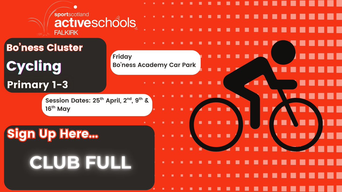 We will be running 4 different cluster sports blocks this term!

•Ultimate Frisbee - P6&amp;7, Wednesdays👇
•Multi-Sports - P4&amp;5, Wednesdays 👇
•Football - P2-7, Thursdays 👇
•Cycling - P1-3, Fridays - FULL ‼️

We are so lucky to be able to provide cluster activity for ALL ages!