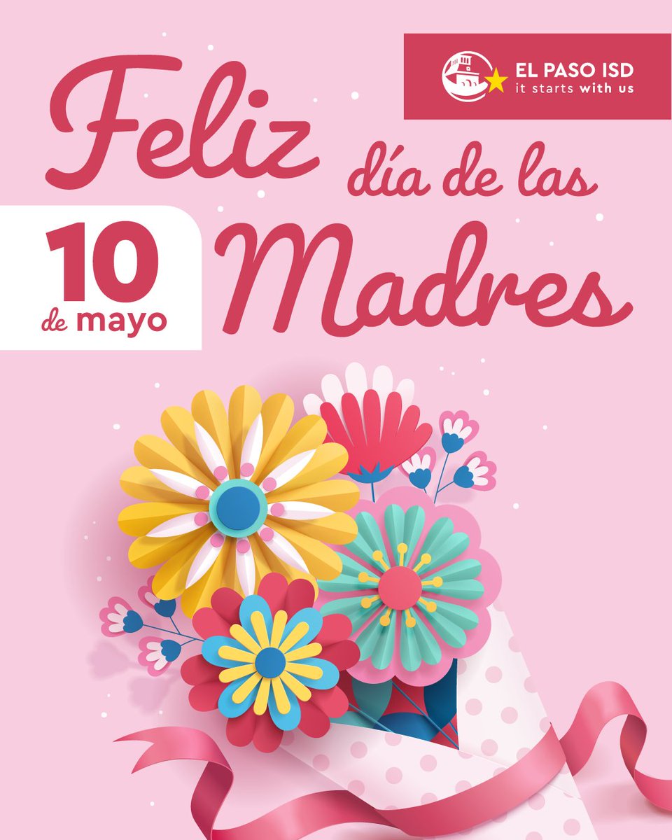 🩷 ¡Les deseamos un feliz día de las madres! 🩷 #ItStartWithUs