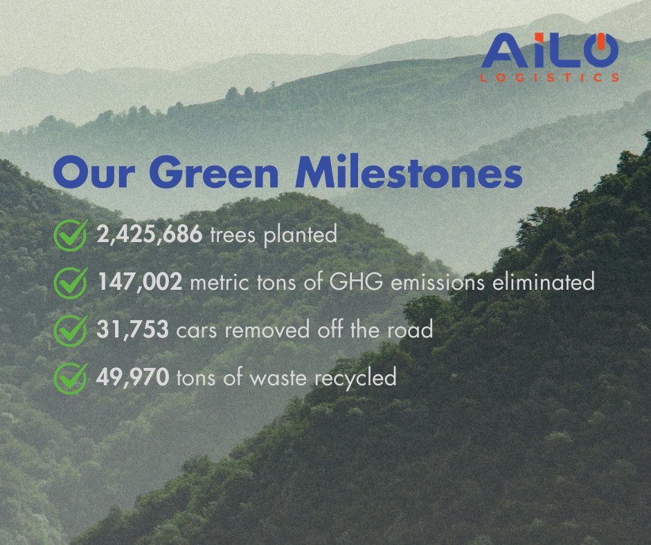 Our commitment to excellence doesn’t stop at logistics. We're proud to be industry leaders in sustainability.

When you partner with us, you are not only optimizing your supply chain, you’re also making a positive impact on our planet. Call to discuss how you can partner with us.