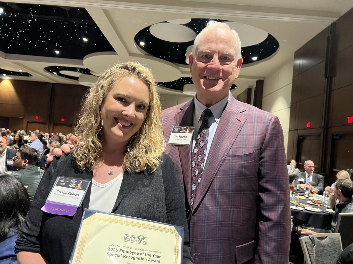 Congratulations to Krystal Cobian Dfw Hospital Council Employee of the Year.