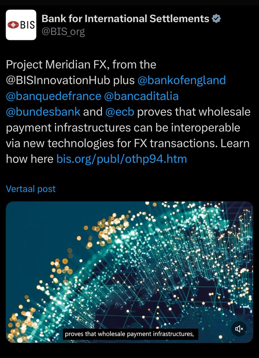 Project Meridian NEW report dropped🔥

And its $QNT Overledger at the core. 

Collab with world biggest central banks:
✅BIS
✅Central bank of Europe 🇪🇺
✅Central bank of England🏴󠁧󠁢󠁥󠁮󠁧󠁿
✅Central bank of germany🇩🇪
✅Central bank of Italy🇮🇹

Lets dive in🧵

1/N