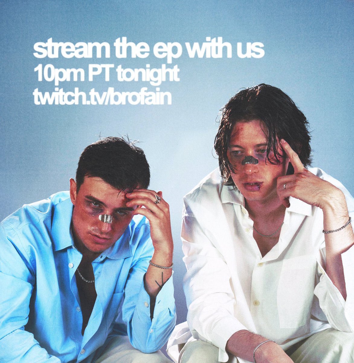 tonight’s the night. listening party at 10pm PT - twitch.tv/brofain 🫶