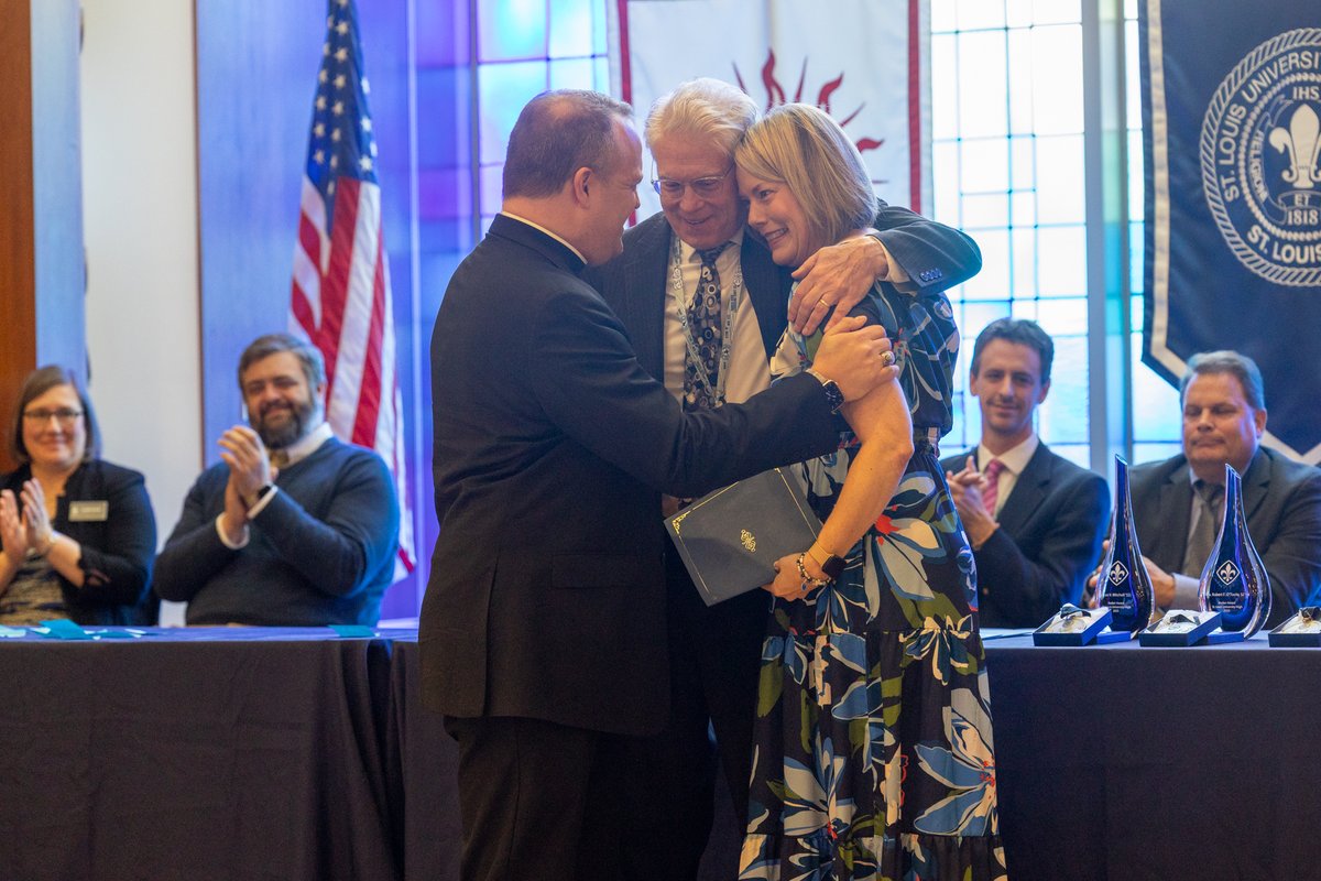 sluhjrbills's tweet image. Today we held our annual awards ceremony in recognition of students and faculty (only some of whom are pictured here) who achieved excellence in a variety of athletic, artistic, academic and faith-based endeavors. #SLUHLife #AMDG
