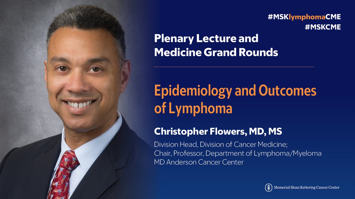 MSK CME (@mskcme) on Twitter photo Excited to kick off the 9th Annual MSK Symposium on #Lymphoma tomorrow with a plenary lecture from <a href="/ChrisRFlowersMD/">Christopher Flowers</a>. Honored to welcome a distinguished faculty lineup to this year's symposium and look forward to a compelling program: bit.ly/Lymphoma2025
<a href="/MSKCancerCenter/">Memorial Sloan Kettering Cancer Center</a> Excited to kick off the 9th Annual MSK Symposium on #Lymphoma tomorrow with a plenary lecture from <a href="/ChrisRFlowersMD/">Christopher Flowers</a>. Honored to welcome a distinguished faculty lineup to this year's symposium and look forward to a compelling program: bit.ly/Lymphoma2025
<a href="/MSKCancerCenter/">Memorial Sloan Kettering Cancer Center</a>