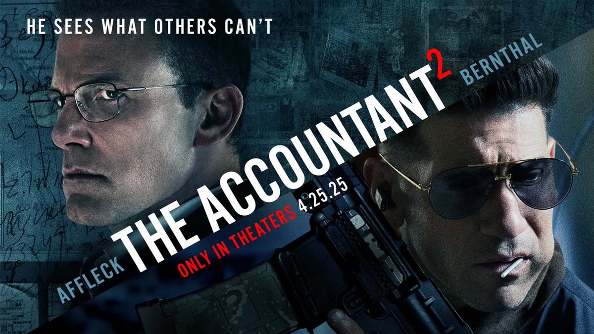I was blown away by how great "THE ACCOUNTANT 2" is -- much better than I expected &amp; way better than the 1st movie (which I liked)! Strong story, gripping action and BEN AFFLECK &amp; JON BERNTHAL are amazing together! Super-intense &amp; very entertaining! A must-see IN THEATERS!