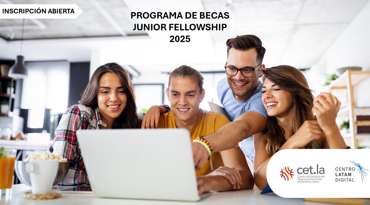 Hoy te compartimos 3 motivos para participar de #JuniorFellowship 2025:

1⃣ Le daremos impulso e impacto a las investigaciones realizadas en el marco del programa en temas estratégicos de las telecomunicaciones y el ecosistema digital.
2⃣ Si te interesa el tema de infraestructura