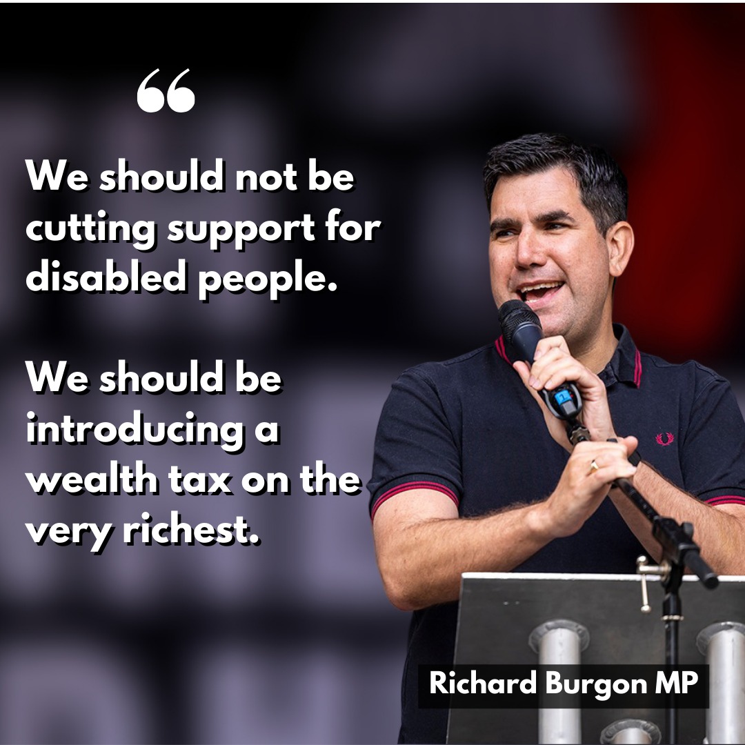 UK billionaires' wealth has skyrocketed in recent years.

▪️ 2013: £246 Billion 
▪️ 2023: £684 Billion 

We don't need to cut disabled support - we need to tax extreme wealth. 

Sign my petition to make the super-rich pay up.
change.org/p/tax-wealth-d…