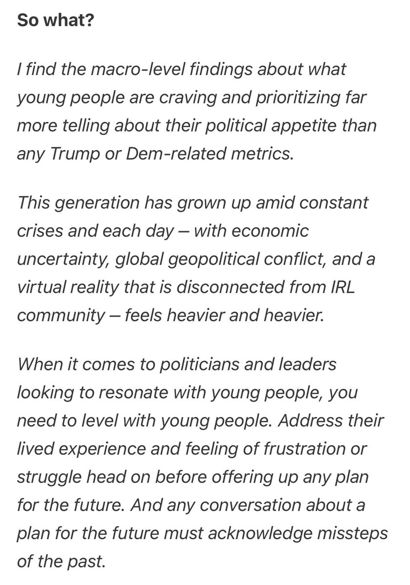 Recent polls show a generation in crisis. I wrote about what that means for politicians.