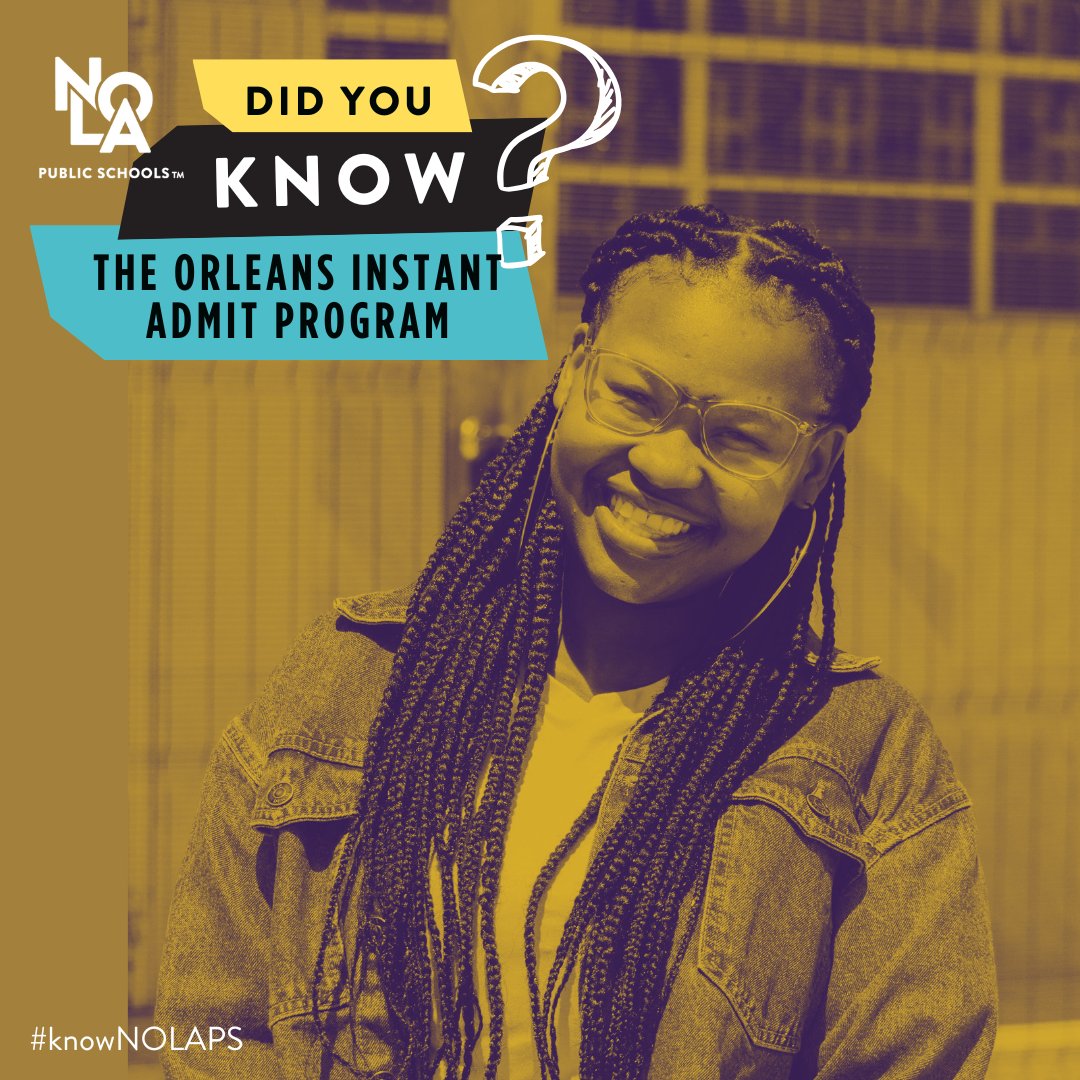 NOLAPSchools's tweet photo. 🎓 NOLA-PS grads with a 2.5 GPA &amp; TOPS curriculum get auto-admitted to UNO + $2K���$5K/year scholarships for 4 years! 🌟 Powered by NOLA Public Schools &amp; UNO. Apply now: https://t.co/XWEKtvLvOI 📚 https://t.co/zGiHDCIPYl