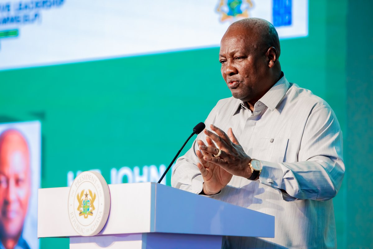 UNDP Africa (@undpafrica) on Twitter photo “We must lead differently, think differently & act differently. Business as usual will not deliver the future we need.” 💬 H.E. <a href="/JDMahama/">John Dramani Mahama</a>
At the #ExecutiveLeadershipGH, the President of Ghana urged his Cabinet to rethink governance, embrace transparency & lead with bold vision. “We must lead differently, think differently & act differently. Business as usual will not deliver the future we need.” 💬 H.E. <a href="/JDMahama/">John Dramani Mahama</a>
At the #ExecutiveLeadershipGH, the President of Ghana urged his Cabinet to rethink governance, embrace transparency & lead with bold vision.