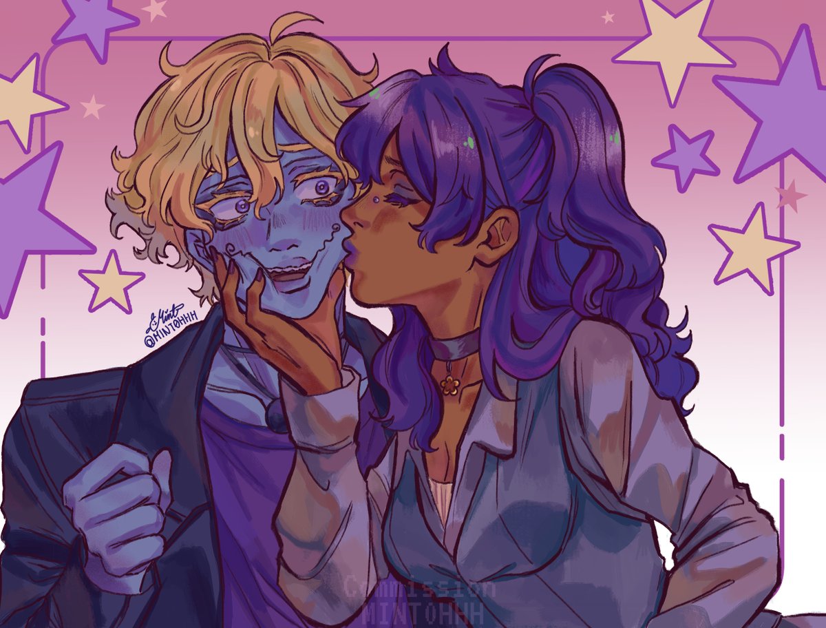 Forgot to post this!! Thanks <a href="/Mint0hhh/">ミント ʕ⁠´⁠•⁠ ⁠ᴥ⁠•̥⁠`⁠ʔ Comms open!!</a> for taking in my commission!! TENEBRIS AND PRISCILLA LOOKS SO CUTE AHHHHHH !1!1!1!1 I love you and your art so much &lt;3333

#DualityGame #visualnovel