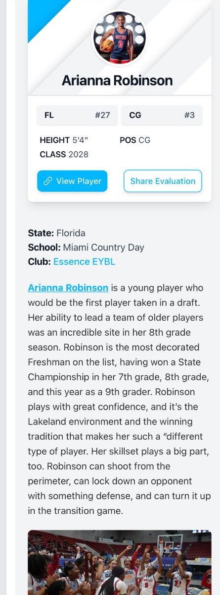 Arianna Robinson tweet media