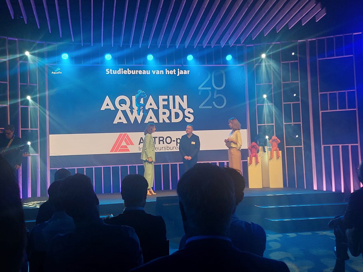 Vanavond zijn we te gast op de uitreiking van de Aquafin-awards. Bij de studiebureaus wordt Astroplan tot laureaat uitgeroepen. Een dikke proficiat voor de laureaat. Doe zo verder. 
<a href="/AquafinNV/">Aquafin</a>