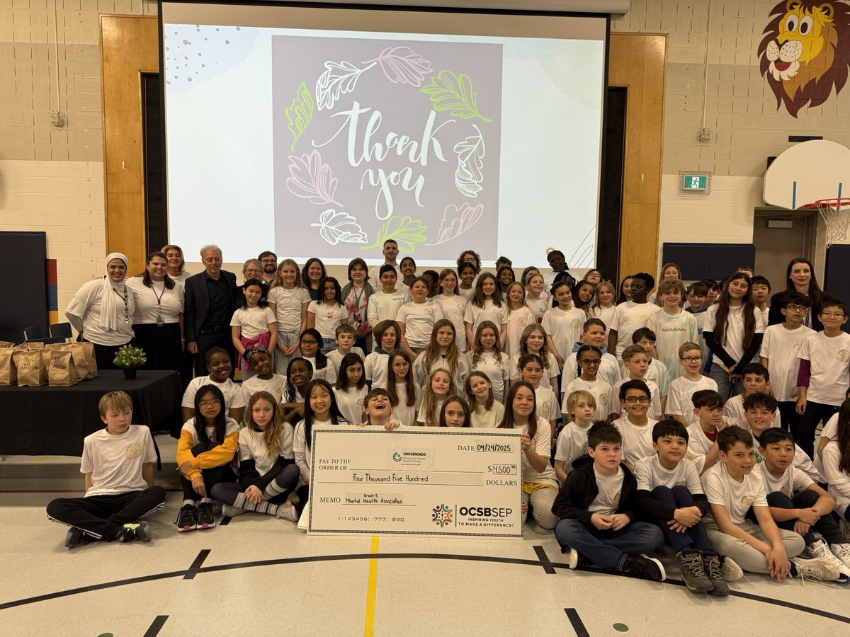 slackt's tweet image. Inspired by the Gr. 5 students at St. Anne who raised $4,500 through their Social Entrepreneur Program in support of Crossroads Ottawa. A powerful example of faith, compassion, and innovation in action. Well done to students, staff, and families! #BeCommunity #ocsb