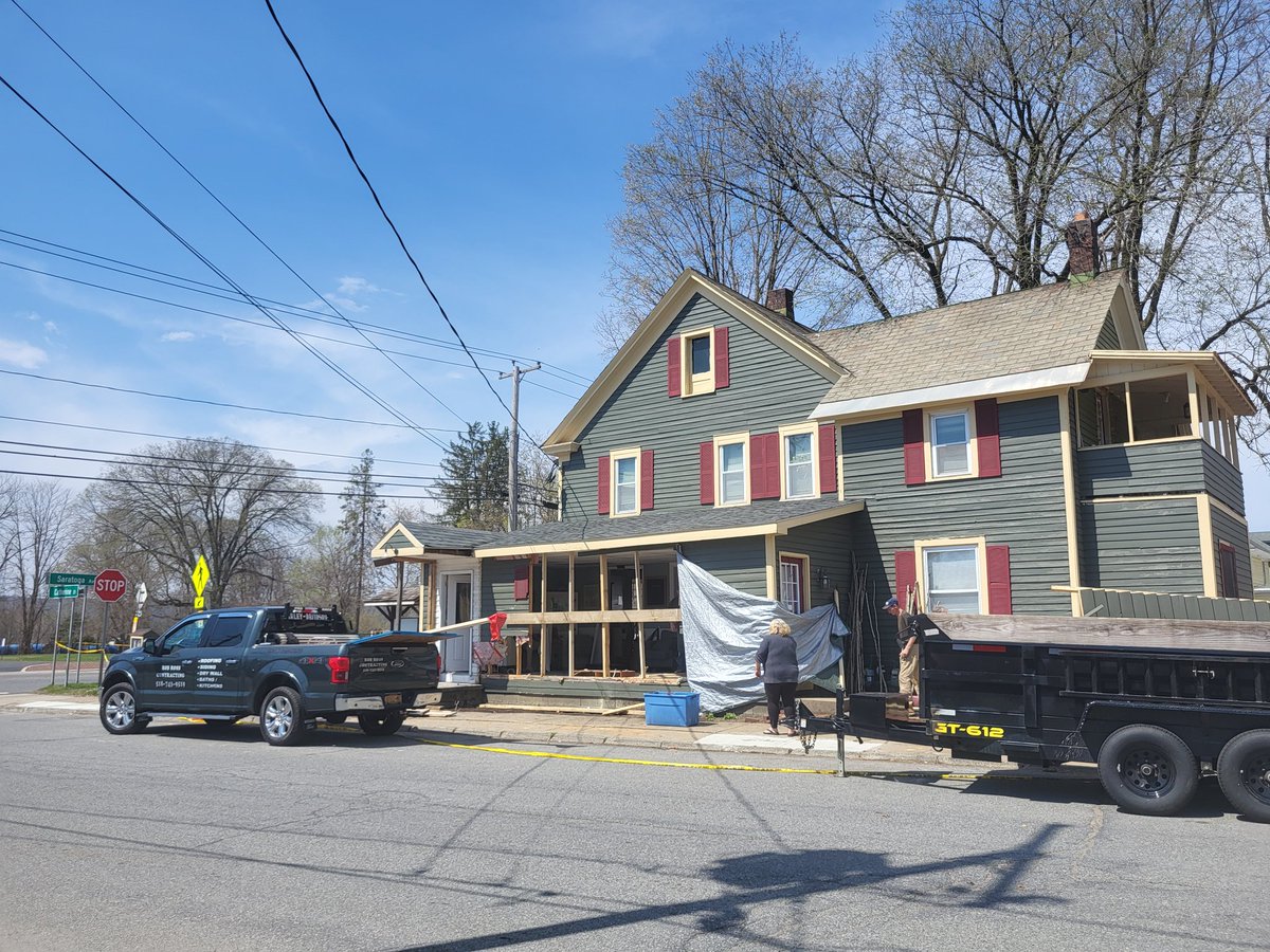 Formerly Maude's Kitchen for 10+ years in S. Glens Falls, then simply a home until yesterday when it also became a crime scene. Two men ended a police chase crashing into the building, Billy Cassell III, of Kingsbury, running through the house with a gun, before hiding.. (cont.)