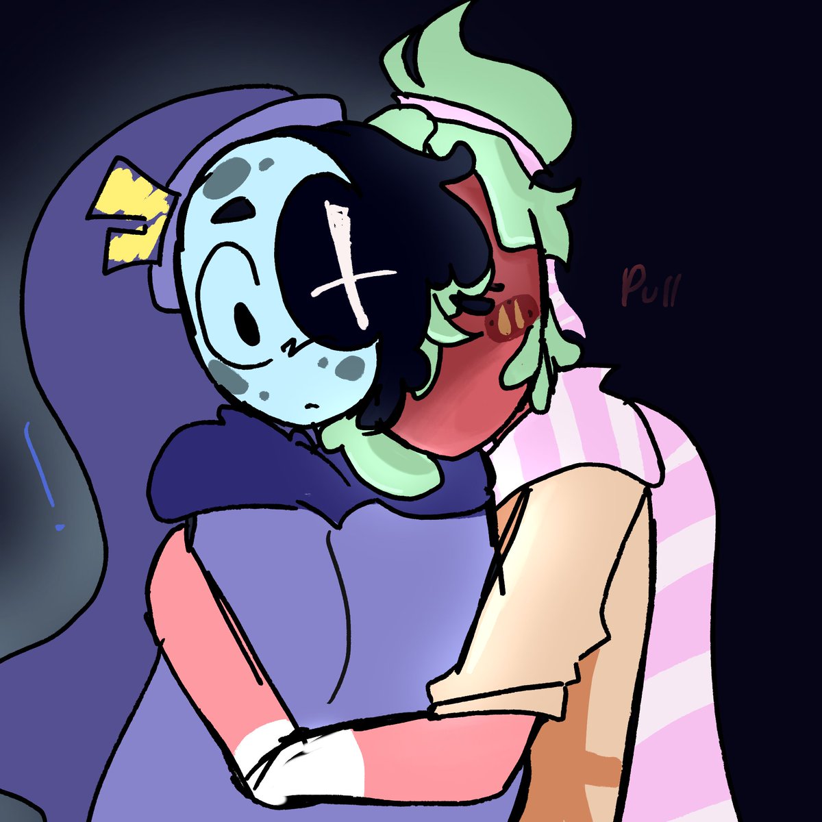 sproutseedlysbf's tweet image. #moonberry #astroxsprout #sproutxastro #dandysworld #dandysworldfanart #dandysworldcomic 
finished my moonberry comic finallt..  based on my headcanon that sprout is scared of the dark!! and guess who glows! :3 clingy scared sprout oughh…  never  touching  thus  again
4/14