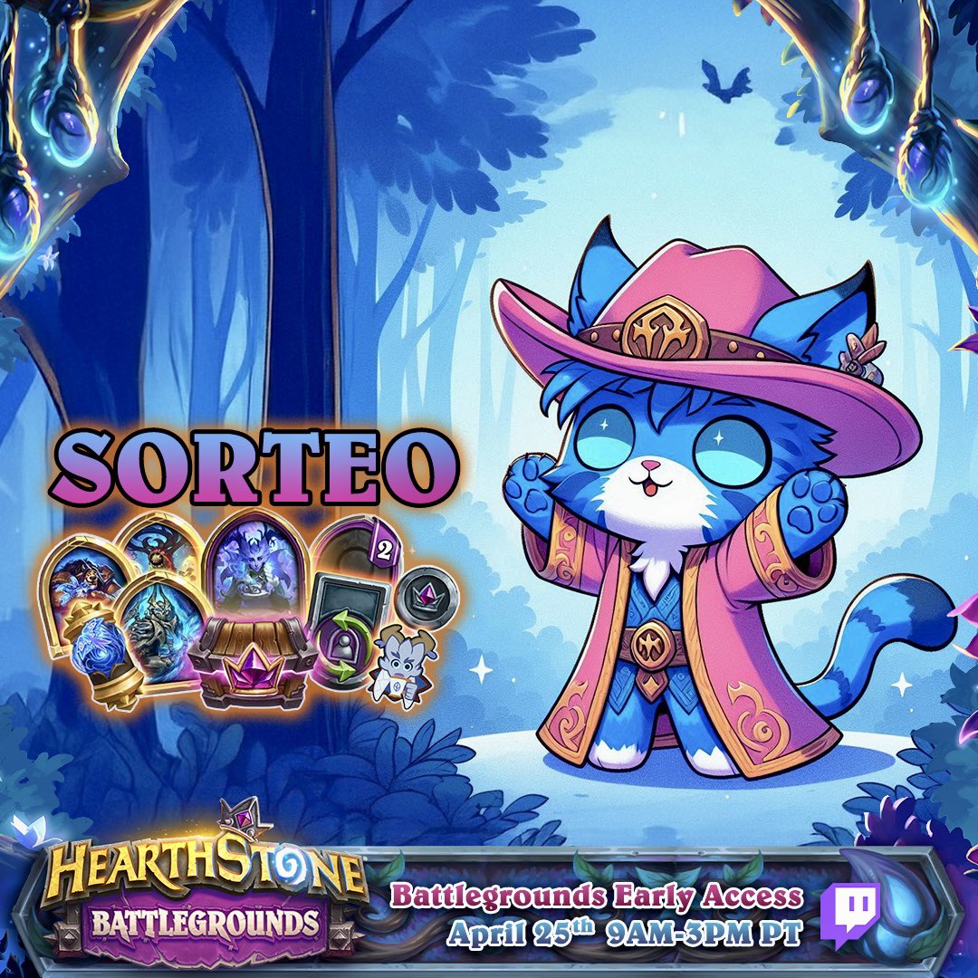¡La Segunda Naturaleza ya está aquí!

Y gracias a <a href="/PlayHSLATAM/">Hearthstone LATAM</a> estamos en la Preview de la Temporada 10 de #Hearthstone Campos de batalla🙌

Mañana 11:00 am 🇲🇽 

Tendremos sorteos, participa

-❤️y 🔁
-Seguirme aquí y en twitch
-Menciona a tu amigo más natural
-Estar en el sorteo