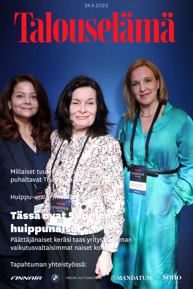 Päättäjänaiset tilaisuudessa inspiroivia puheenvuoroja johtajuudesta ja hyviä kohtaamisia. Kiitos <a href="/talouselama/">Talouselämä</a> 
#päättäjänaiset2025