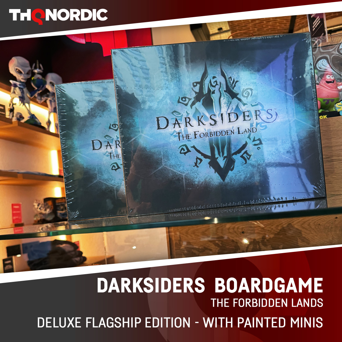 THQNordicStores's tweet image. Exclusive Boardgame
Darksiders: The Forbidden Land -FLAGSHIP EDITION
🗡 61 Miniatures, already painted!
🗡 co-operative dungeon crawler board game for 1 to 5 players
🗡 Entirely new Story arc: the Forbidden Land - former home of the Cherubim
eu.store.thqnordic.com/DARKSIDERS-Boa…