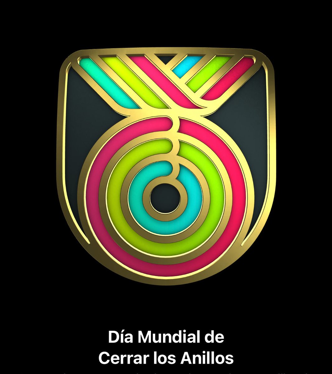 WhoisFJF's tweet photo. Día mundial de cerrar los anillos #CloseYourRings con Pin  en las Apple Store @lacort @tim_cook https://t.co/RwiF1B6R55