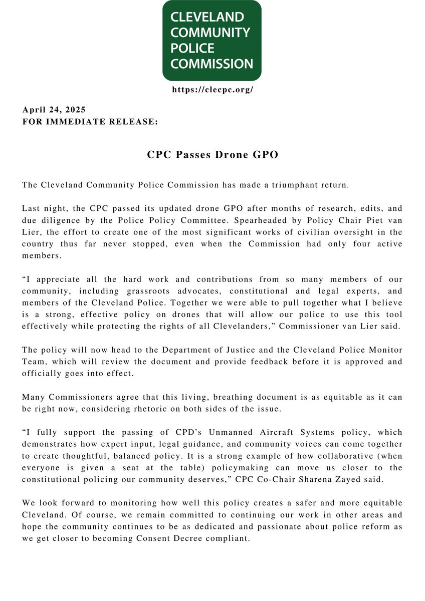 Cleveland Community Police Commission tweet media