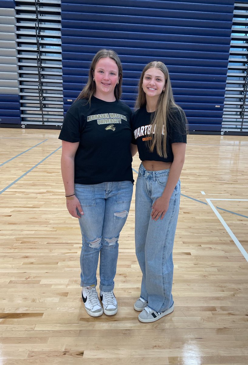 Jaguar Basketball (@ladyjagbball) on Twitter photo Really proud of these 2! Congrats to Av’e and Mo signing today! 2 amazing girls who will make 2 awesome schools that much better!
-Averie is headed to <a href="/WartburgWBBALL/">Wartburg Women’s Basketball</a> in Iowa to hoop
-Mo is headed to <a href="/nwutfxc/">Nebraska Wesleyan Track & Field/XC</a> to Throw!
#TogetherOn3 Really proud of these 2! Congrats to Av’e and Mo signing today! 2 amazing girls who will make 2 awesome schools that much better!
-Averie is headed to <a href="/WartburgWBBALL/">Wartburg Women’s Basketball</a> in Iowa to hoop
-Mo is headed to <a href="/nwutfxc/">Nebraska Wesleyan Track & Field/XC</a> to Throw!
#TogetherOn3